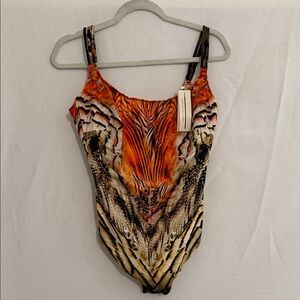 Animal Print One Piece Swimsuit